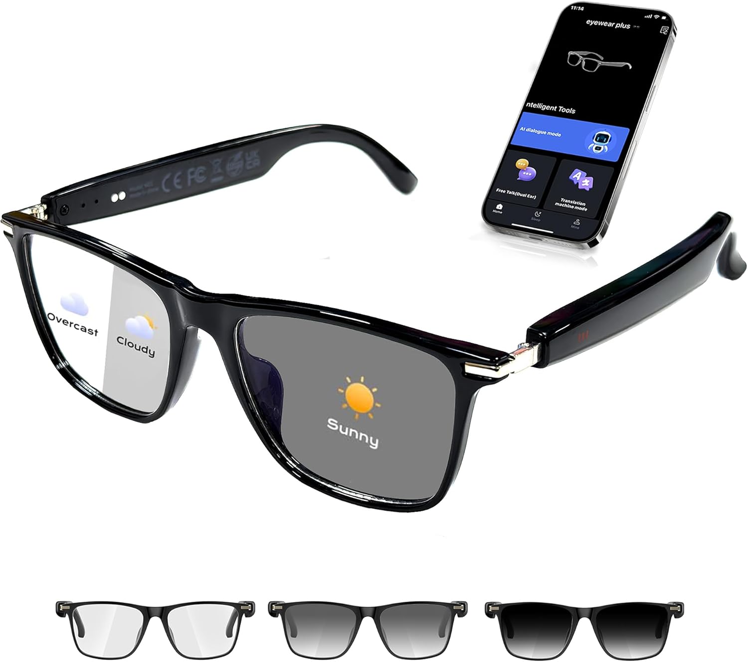 Gafas inteligentes con inteligencia artificial